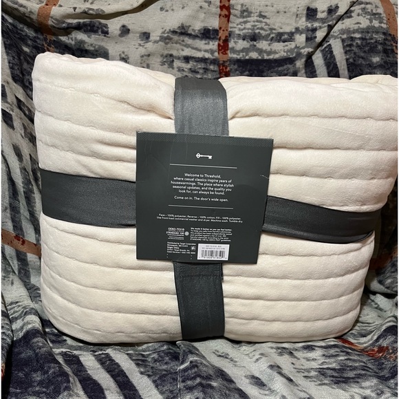 Channel Stitch Velvet Quilt - Threshold™ - Picture 6 of 7